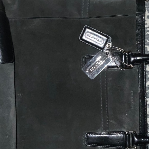 Coach Suede and Leather tote bag - Picture 8 of 13